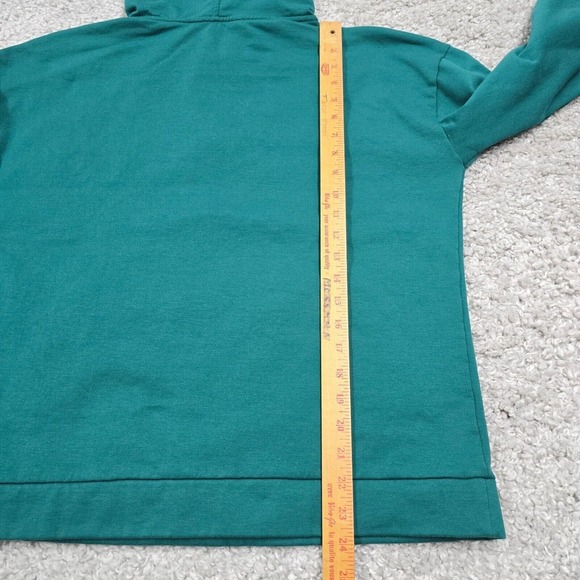 Lilly Pulitzer Suri Hoodie Womens Medium Green Long Sleeve 1/4 Zip Lounge - Picture 10 of 12